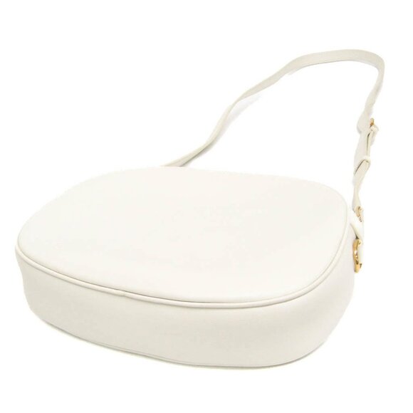 CELINE White Leather Shoulder Bag - Picture 2 of 15